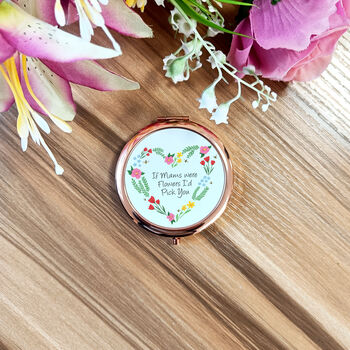 Floral Heart Compact Mirror | If Mums Were Flowers, 7 of 8