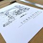 Knaresborough Hand Illustrated Yorkshire Print, thumbnail 5 of 10