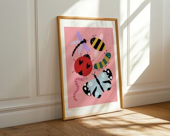 Colourful Bug Art Print, 5 of 8