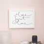 'Home Sweet Home' Housewarming Lettered Print, thumbnail 1 of 4