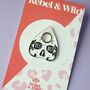 Gothic Witchy Yes No Ouija Planchette Enamel Pin, thumbnail 1 of 3
