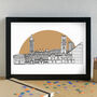 Manchester Landmarks Skyline Art Print Unframed, thumbnail 1 of 6