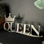 Queen And Crown Metal Art Word Sign Jubilee, thumbnail 10 of 12
