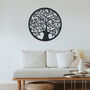 Mystery Tree Of Life Round Wooden Wall Elegance, thumbnail 5 of 12