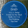Personalised Blue Heritage Style Plaque Sign, thumbnail 2 of 10