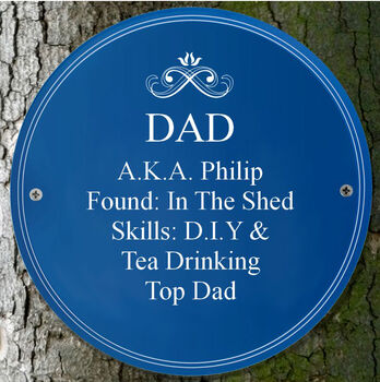 Personalised Blue Heritage Style Plaque Sign, 2 of 10