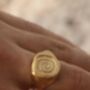 Gold Gaia Ring Unisex Gift, thumbnail 6 of 6