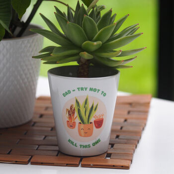 Dad 'Try Not To Kill This One' Plant Pot, 2 of 3