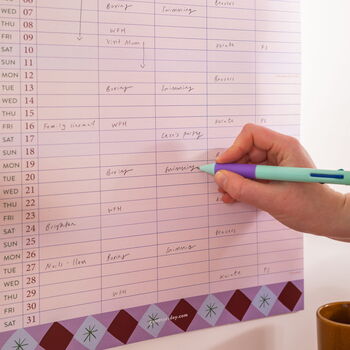 2026 2027 A3 Family Wall Calendar | Academic Year | Boho Circus, 2 of 7