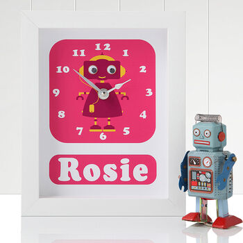 Personalised Children's Robot Clock, 5 of 6