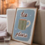 Tea Please Kitchen Illustration Print, thumbnail 1 of 4