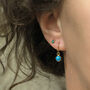 Turquoise December Birthstone Earrings | Gold Or Silver, thumbnail 1 of 11