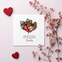 Leopard And Plaid Hearts Personalised Valentine's Day Card, thumbnail 1 of 4