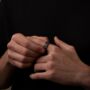 Black 8 Mm Chain Ring Engraved Band Rings, thumbnail 7 of 12
