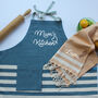 Personalised Tea Towel, Apron, Cotton Anniversary Gift, thumbnail 4 of 12