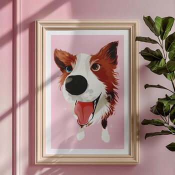 Border Collie Art Print | Pet Portrait, 11 of 12