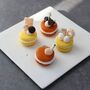 Personalised Wax Multicoloured Yellow And Orange Macaron Candles Gift Box, thumbnail 3 of 4