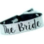 Team Bride Silver And Black Hen Party Wristbands, thumbnail 3 of 9