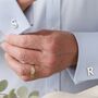 Personalised Alphabet Initial Cufflinks, thumbnail 2 of 8
