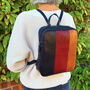Women's Multi Coloured Genuine Leather Backpack, thumbnail 1 of 4