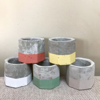 Small Geometric Painted Pot, 6 of 6