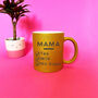 Personalised Name And Drink Ingredients Gold Mug, thumbnail 2 of 3