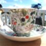 Large Cup And Saucer In Hedgerow Bramble Design, thumbnail 9 of 12