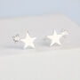 Sterling Silver Star And Crystal Stud Earrings, thumbnail 1 of 4