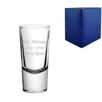 Personalised Engraved Shot Glass For Friend, 3 of 7