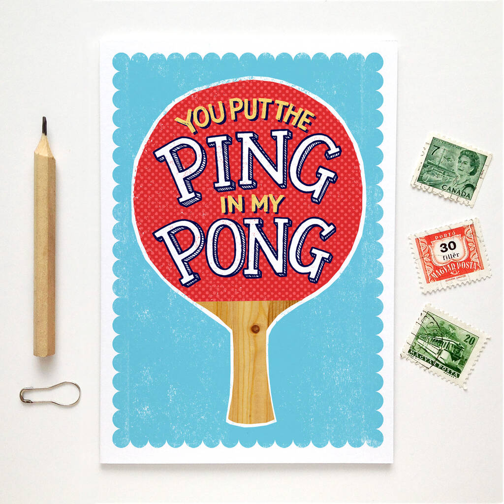 Ping Pong Love Card, 1 of 4