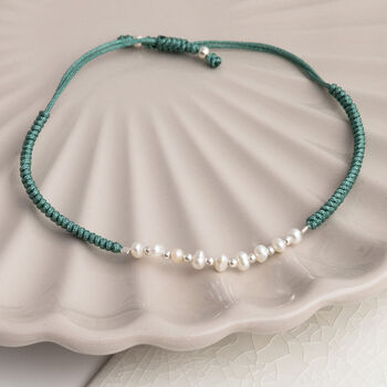Sterling Silver Pearl Friendship Bracelet, 5 of 12