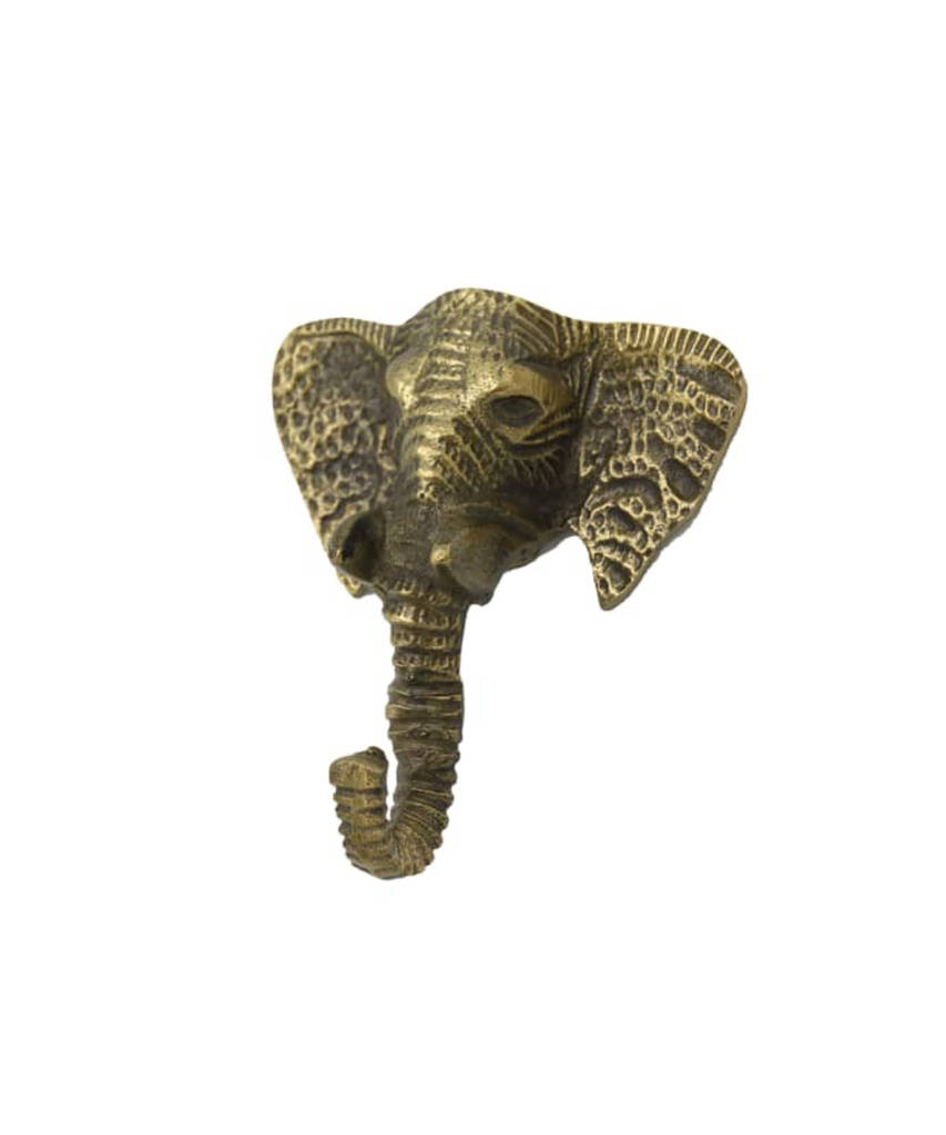 antique gold elephant hook by posh totty designs interiors