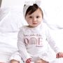 'When I Wake' Embroidered Personalised First Birthday Pyjamas, thumbnail 1 of 5