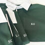 Personalised Panelled Unisex Rugby Shirt With Initials, thumbnail 3 of 3