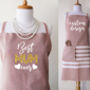 Personalised Cotton Kitchen Apron And Tea Towels, thumbnail 1 of 12