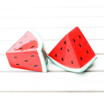 Watermelon Salt And Pepper Shakers, 3 of 4