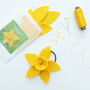 Make Your Own Daffodil Hair Tie Kit, thumbnail 1 of 6