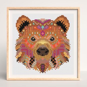 Mandala Bear Diamond Painting Kit, 2 of 3