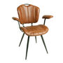 Austin Tan Brown Set Of Two Carver Dining Chairs, thumbnail 1 of 3