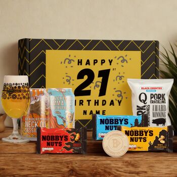 Personalised 21st Birthday Beer Gift Set, 2 of 11