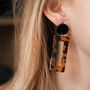 Geometric Acrylic Drop Earrings In Colours, thumbnail 4 of 4