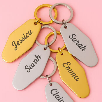 Funny Gift For Her Personalised Engraved Keyring, 2 of 2