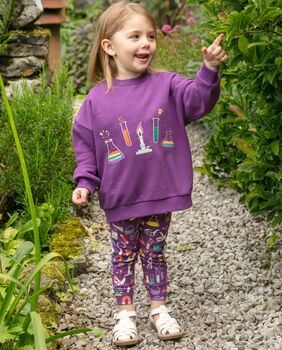 Purple Science Sweatshirt For Kids, 4 of 12