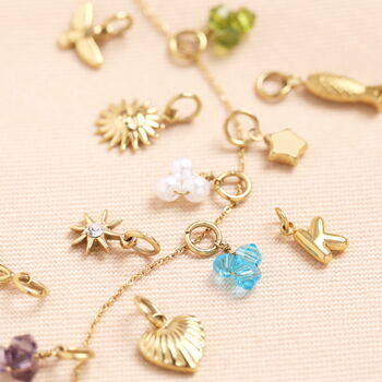 Personalised Gold Plated Build Your Own Charm Necklace, 2 of 5