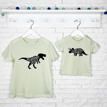Dinosaur Matching T Shirt Set For Brothers And Sisters, 4 of 5