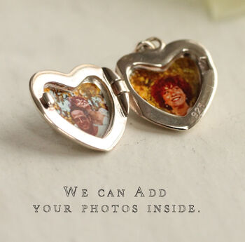 Sterling Silver Small Heart Locket Necklace, 2 of 11