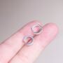 Silver Cz Stone Huggie Earrings, Sparkly Minimalistic Everyday Hoops, Small Hoops, thumbnail 2 of 7