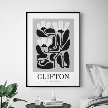 Custom Made Abstract Floral Personalised Home Art Print, 10 of 11