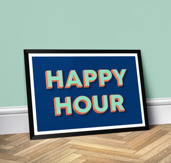 Happy Hour, Landscape, Bright, Vibrant, Poster Print, 5 of 5