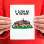 Funny Rugby Christmas Card, thumbnail 1 of 4